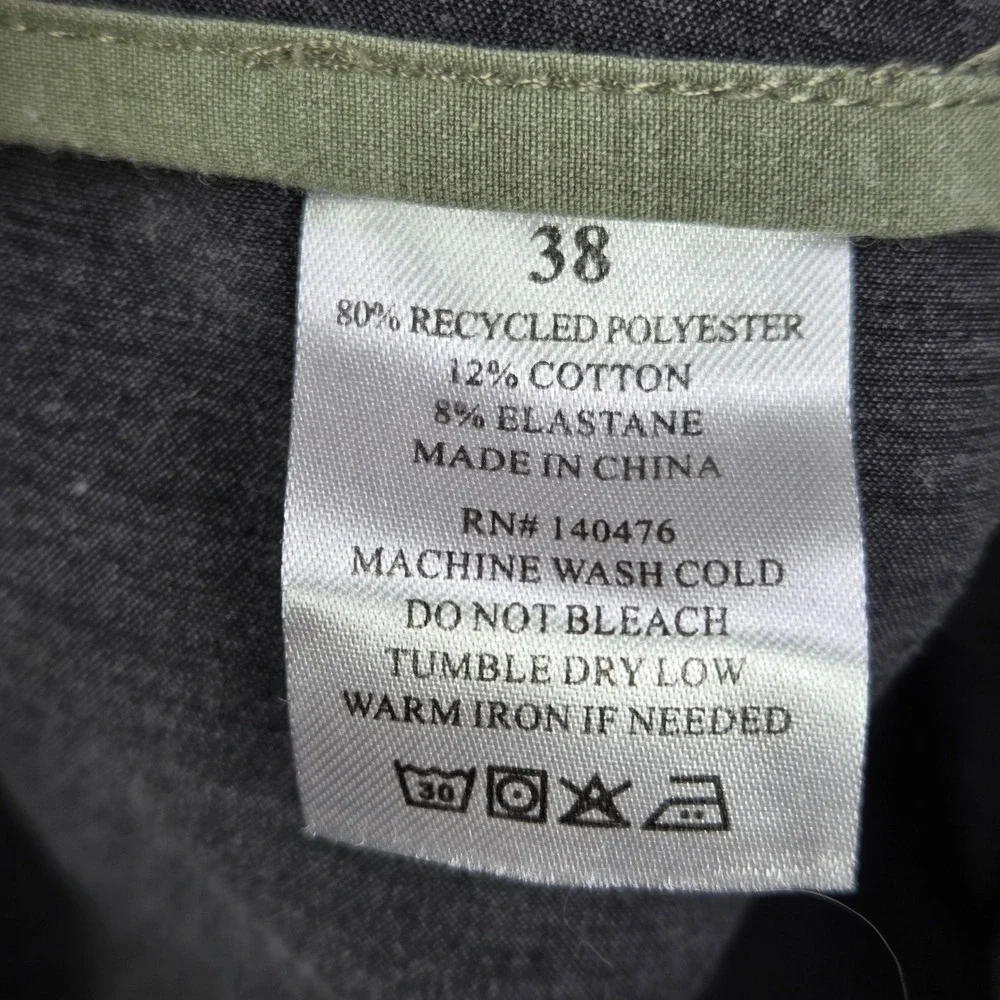 Faherty All Day Shorts Mens 38 Gray Flat‎ Front Stretch Lightweight
